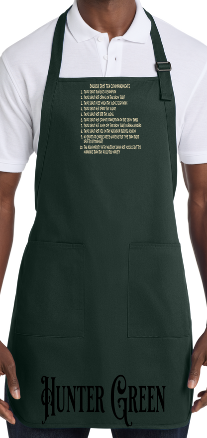 English Spot Commandments Apron