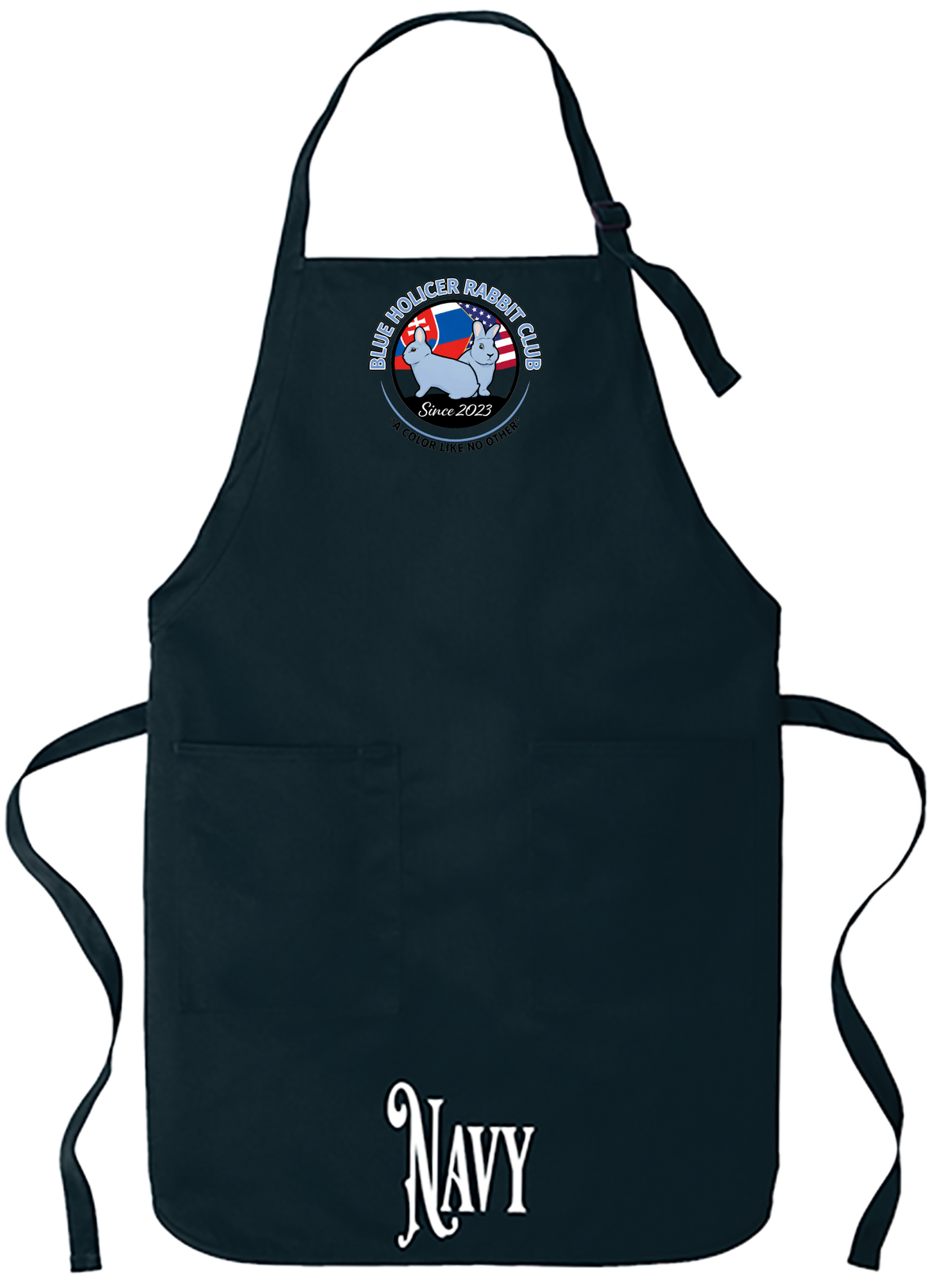 Blue Holicer Logo Apron