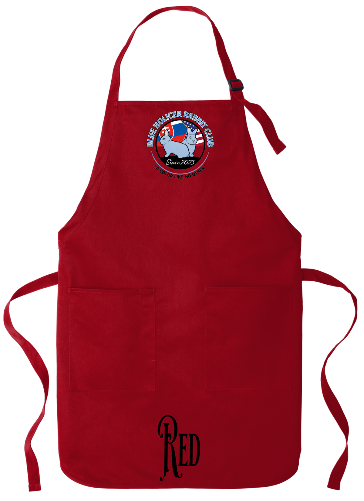 Blue Holicer Logo Apron