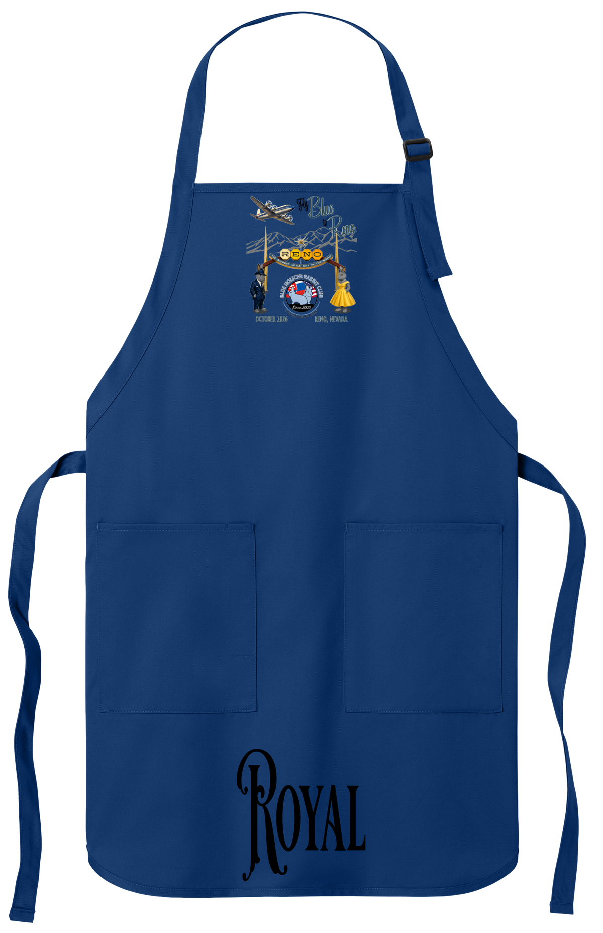Blue Holicer Fly Blue to Reno Apron