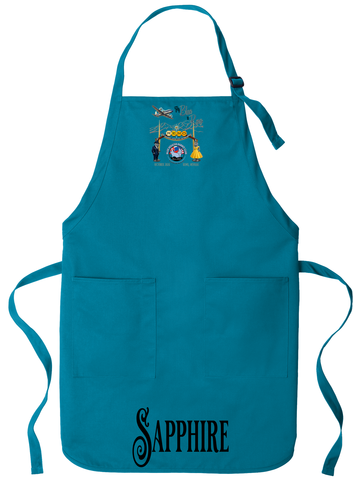 Blue Holicer Fly Blue to Reno Apron