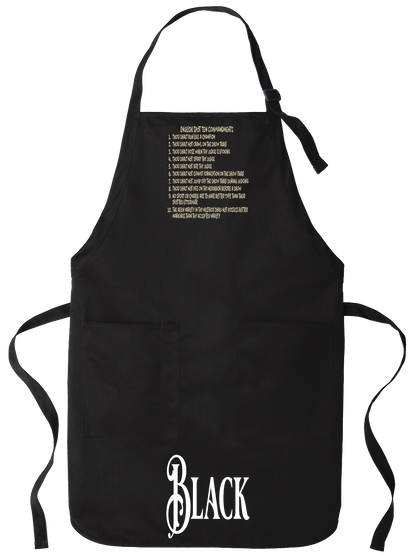 English Spot Commandments Apron