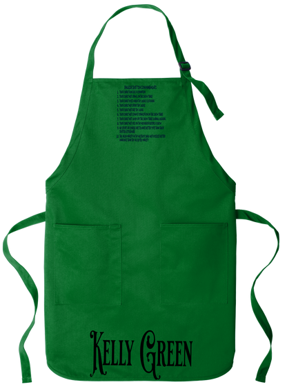 English Spot Commandments Apron