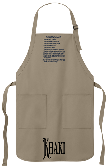 English Spot Commandments Apron