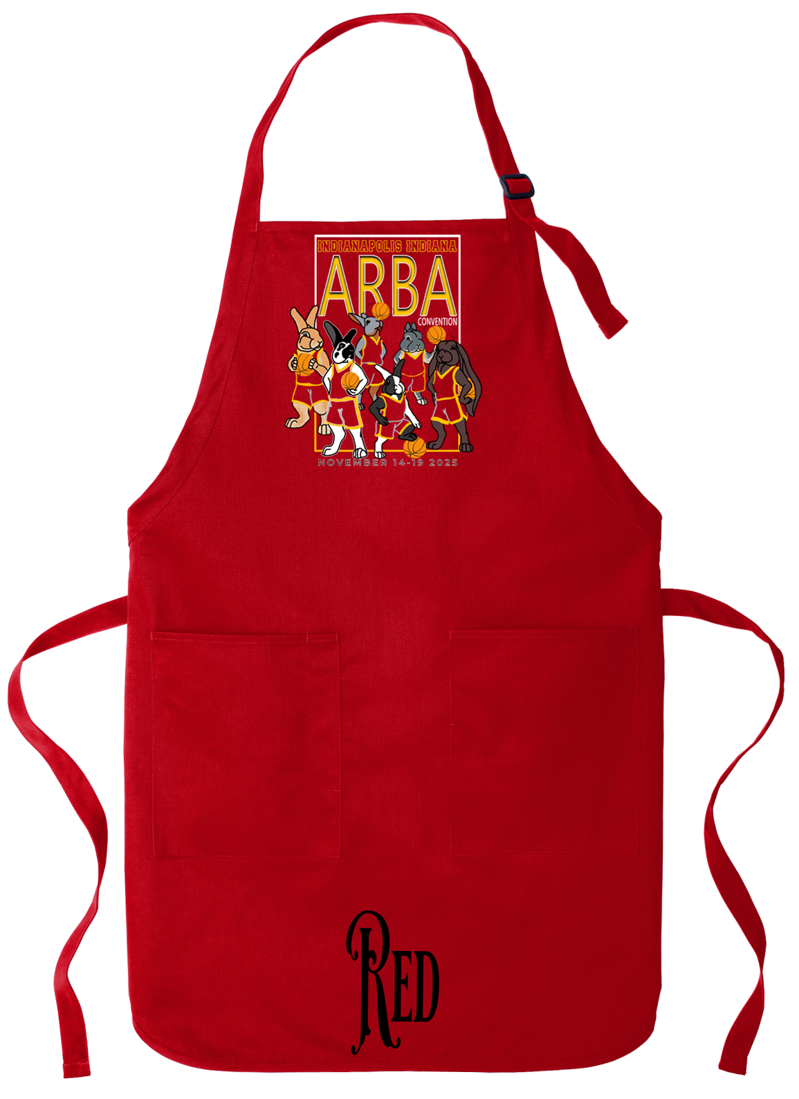Hoops and Hares Apron
