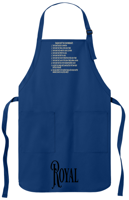 English Spot Commandments Apron