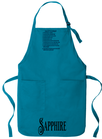 English Spot Commandments Apron