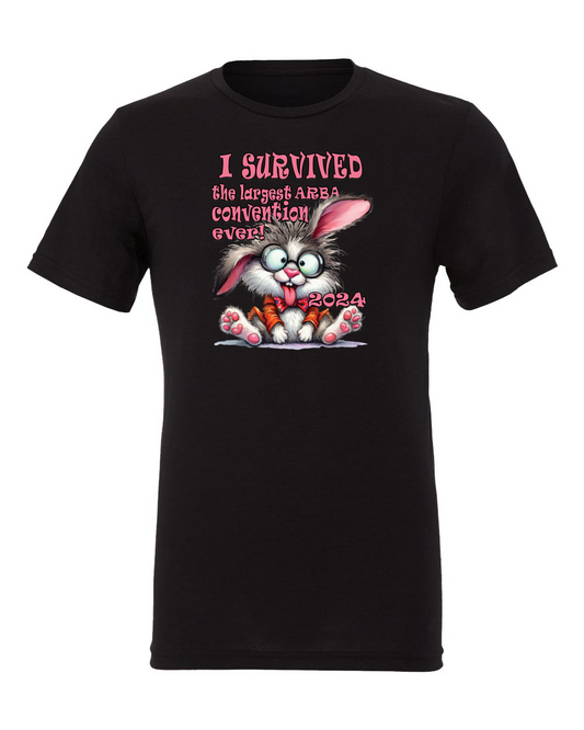 Short Sleeve T-shirt I Survived Black