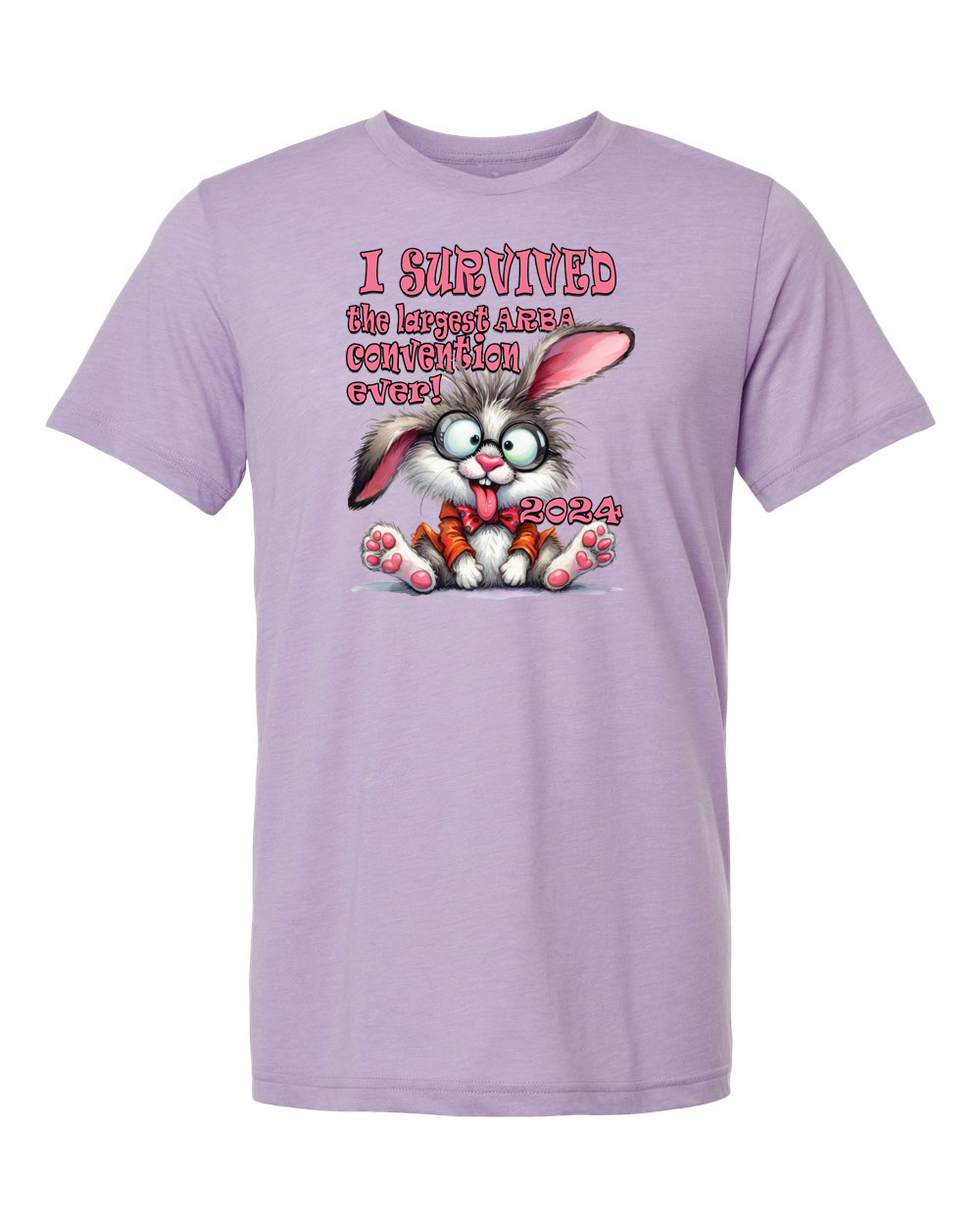 Short Sleeve T-shirt I Survived Dark Lavender