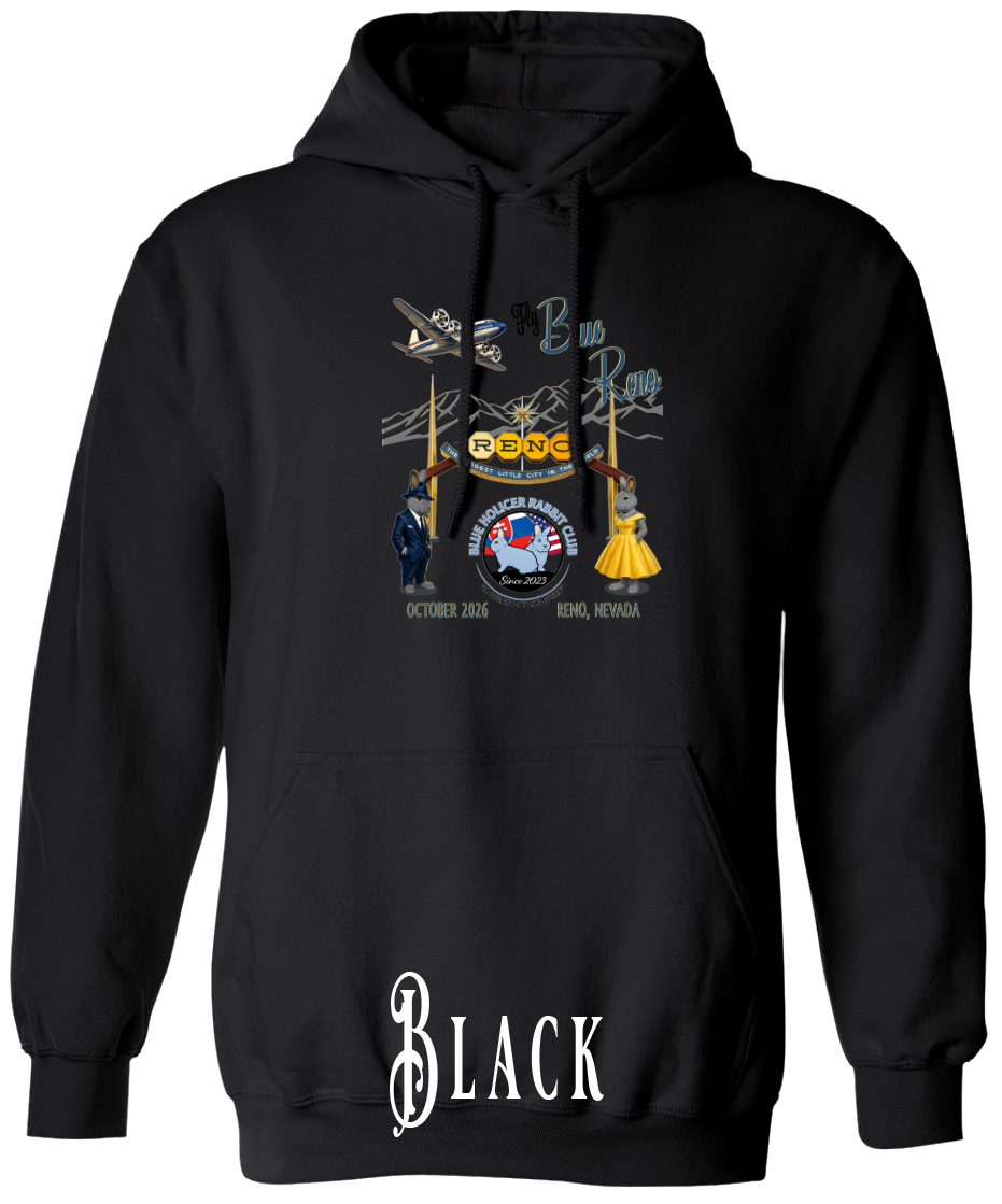 Blue Holicer Fly Blue to Reno PLUS SIZE Hoodie