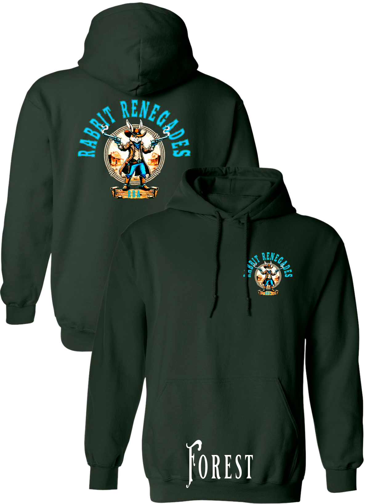 Rabbit Renegades New Logo Plus Size Hoodies