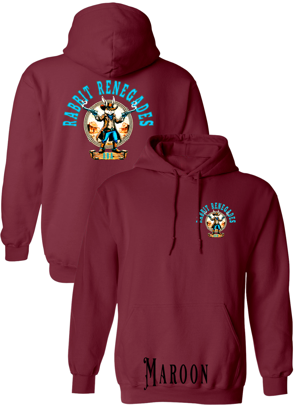 Rabbit Renegades New Logo Plus Size Hoodies