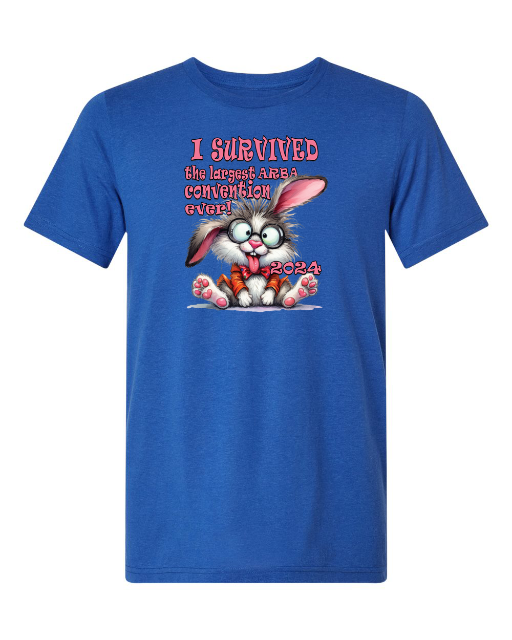 Short Sleeve T-shirt I Survived Blue