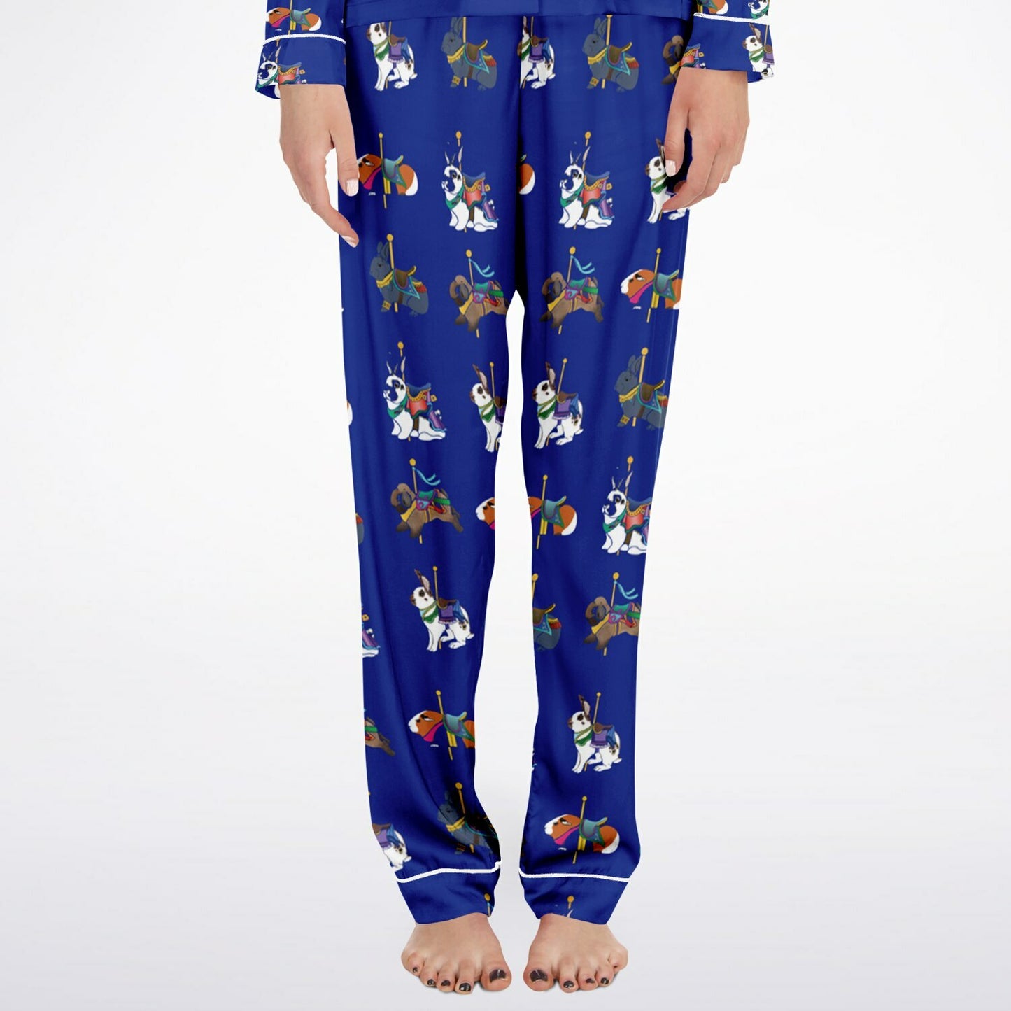 Women's Satin Pajamas-Rhinelander