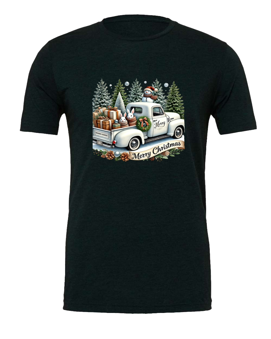 Short Sleeve T-Shirt-Winter Wonderland Design 2