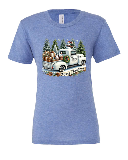 Short Sleeve T-Shirt-Winter Wonderland Design 2