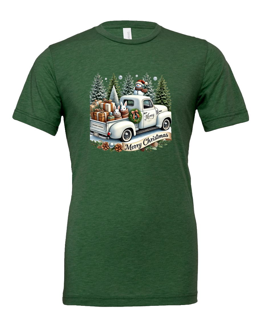 Short Sleeve T-Shirt-Winter Wonderland Design 2