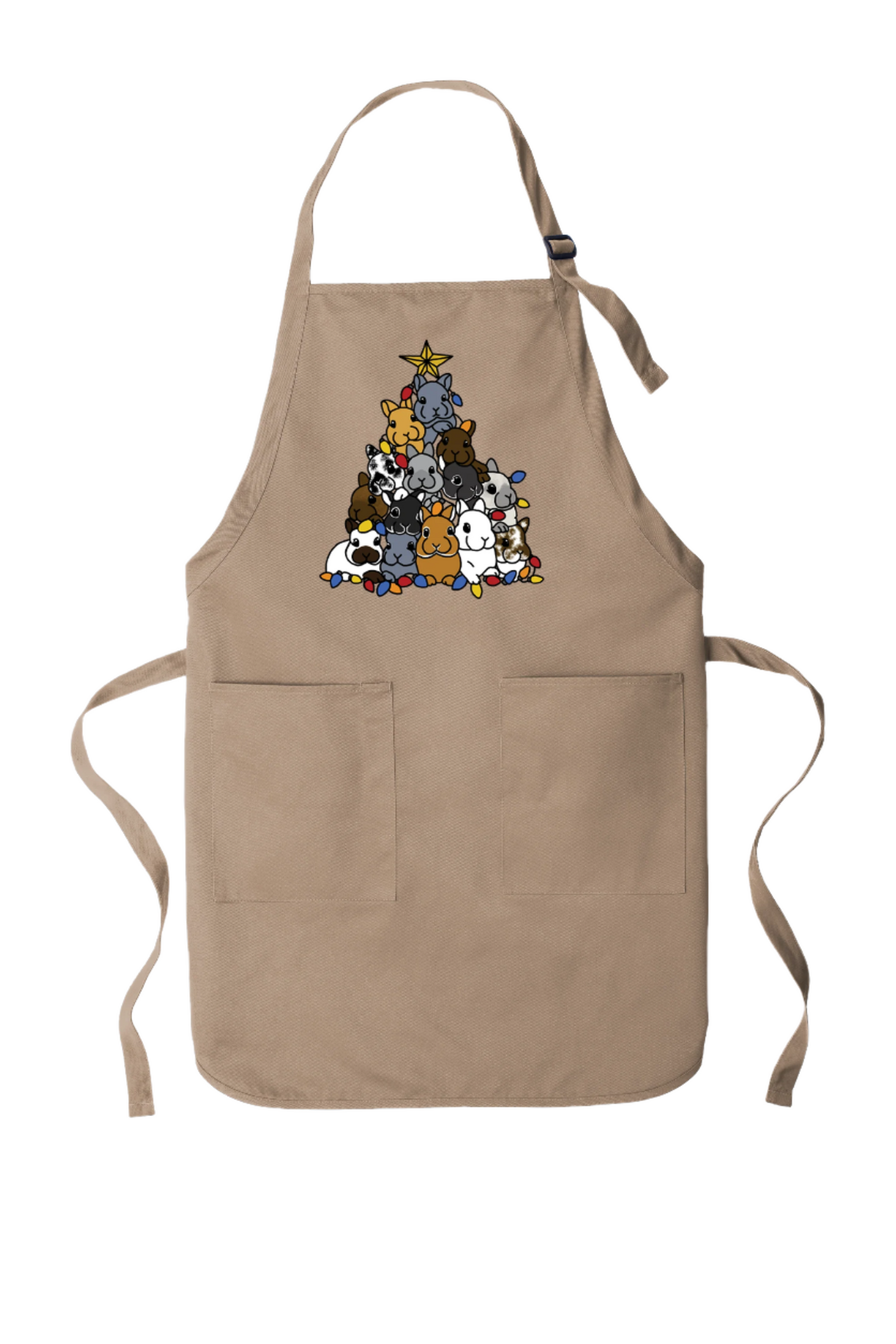 Apron-Holiday Bunny Tree