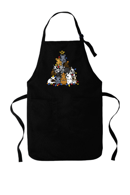 Apron-Holiday Bunny Tree