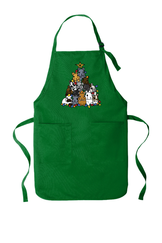 Apron-Holiday Bunny Tree