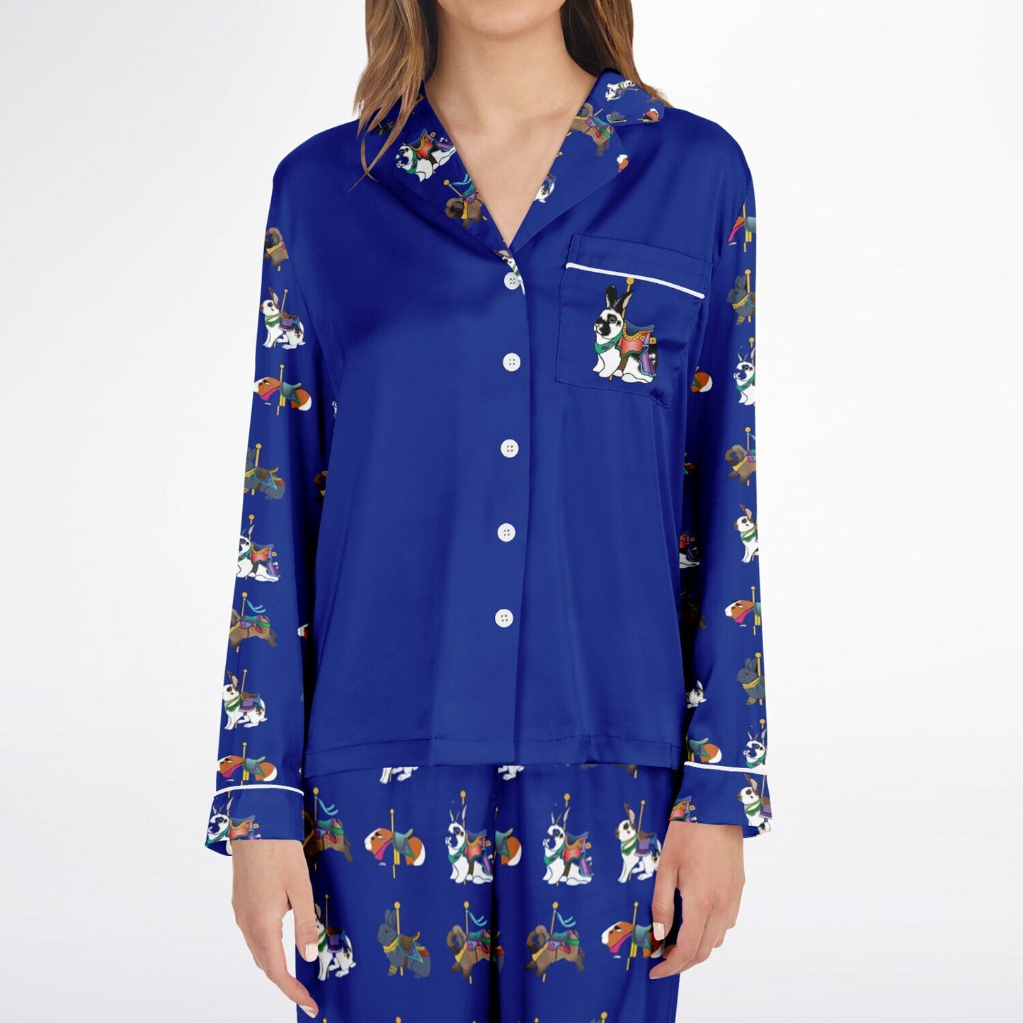 Women's Satin Pajamas-New Zealand