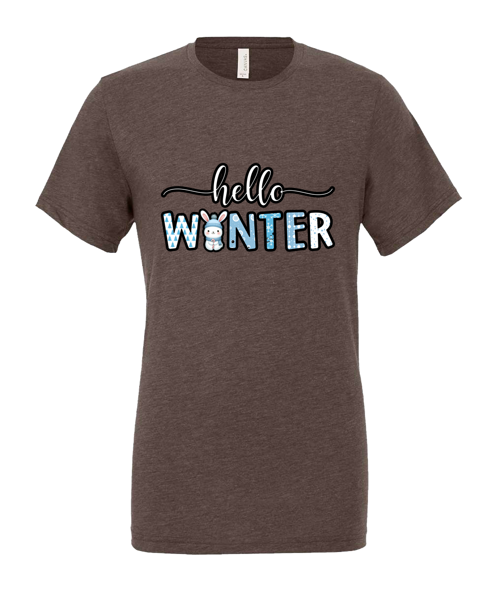 Short Sleeve T-Shirt-Hello Winter Design 2