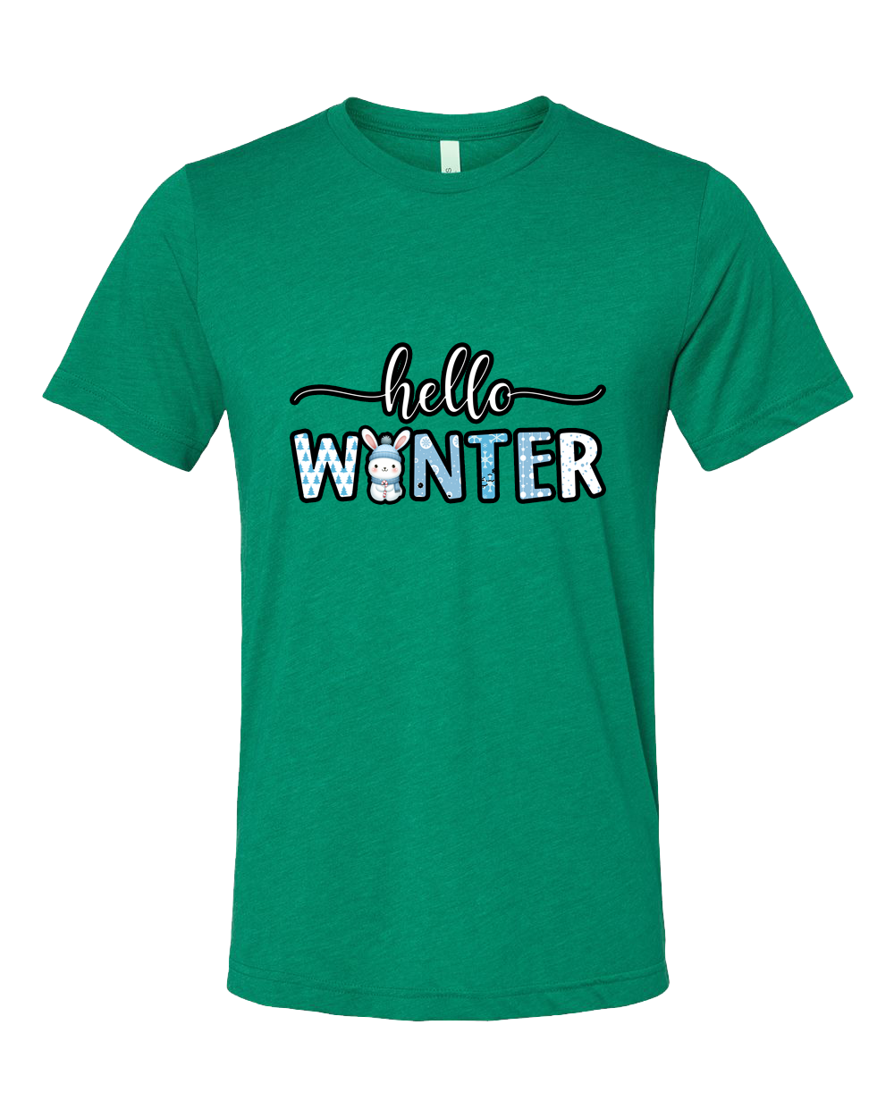 Short Sleeve T-Shirt-Hello Winter Design 2