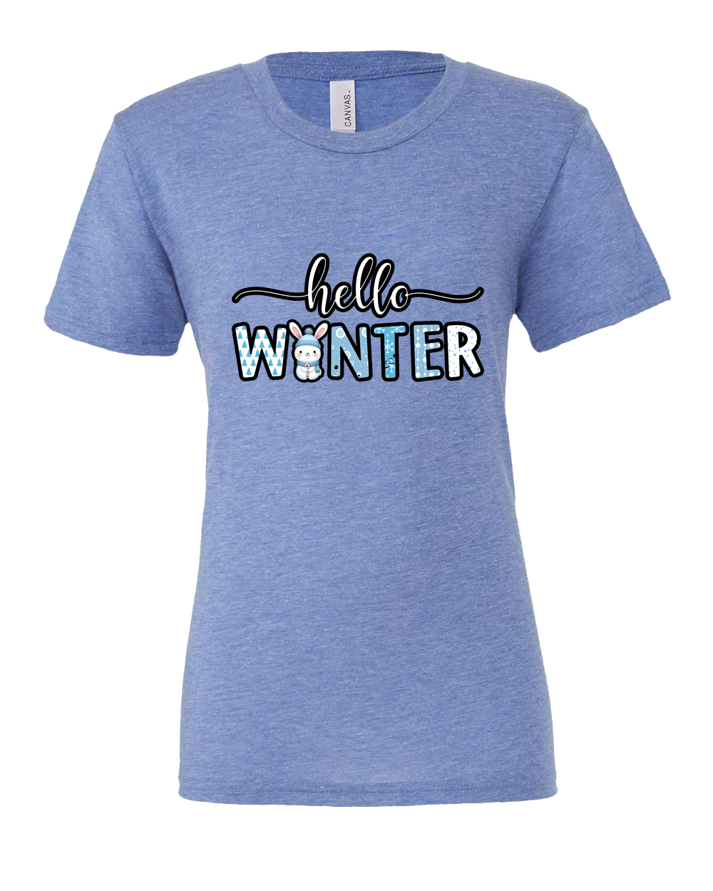 Short Sleeve T-Shirt-Hello Winter Design 2